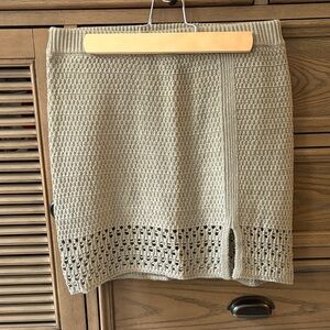 American Eagle Outfitters Crochet Mini Skort. Built in shorts